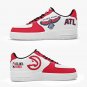 Atlanta Hawks Inspired Fan Women Sneakers, Red & White Basketball Shoes, NBA Hawks Supporter Kicks
