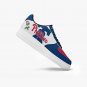 Philadelphia Phillies Fan Men Sneakers, MLB Team Colors Athletic Shoes, Red & White Phillies Kicks