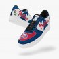 Philadelphia Phillies Fan Men Sneakers, MLB Team Colors Athletic Shoes, Red & White Phillies Kicks