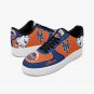 New York Mets Custom Men Sneakers, MLB Team Logo Orange & Blue Shoes, Personalized Mets Fan Kicks