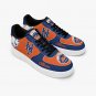 New York Mets Custom Men Sneakers, MLB Team Logo Orange & Blue Shoes, Personalized Mets Fan Kicks