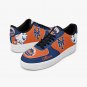 New York Mets Custom Women Sneakers, MLB Team Logo Orange & Blue Shoes, Personalized Mets Fan Kicks