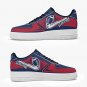 New England Patriots Custom Men Sneakers, Navy & Red NFL Team Shoes, Patriots Fan Game Day Kicks