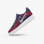 New England Patriots Custom Women Sneakers, Navy & Red NFL Team Shoes, Patriots Fan Game Day Kicks