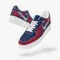 New England Patriots Custom Women Sneakers, Navy & Red NFL Team Shoes, Patriots Fan Game Day Kicks