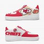 Kansas City Chiefs Inspired Men Sneakers, Custom Red, Gold NFL Shoes Chiefs Kingdom Athletic Kicks