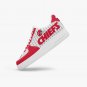 Kansas City Chiefs Inspired Women Sneakers, Custom Red, Gold NFL Shoes Chiefs Kingdom Athletic Kicks