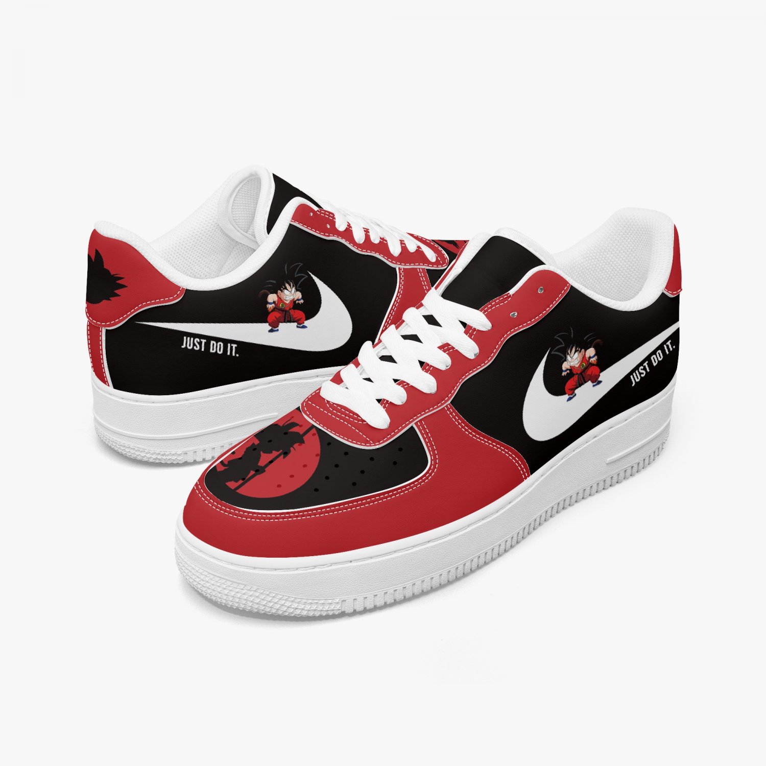 Kid Goku Men Sneakers, Dragon Ball Inspired Air Shoes, Just Do It Style Anime Footwear, Trainers