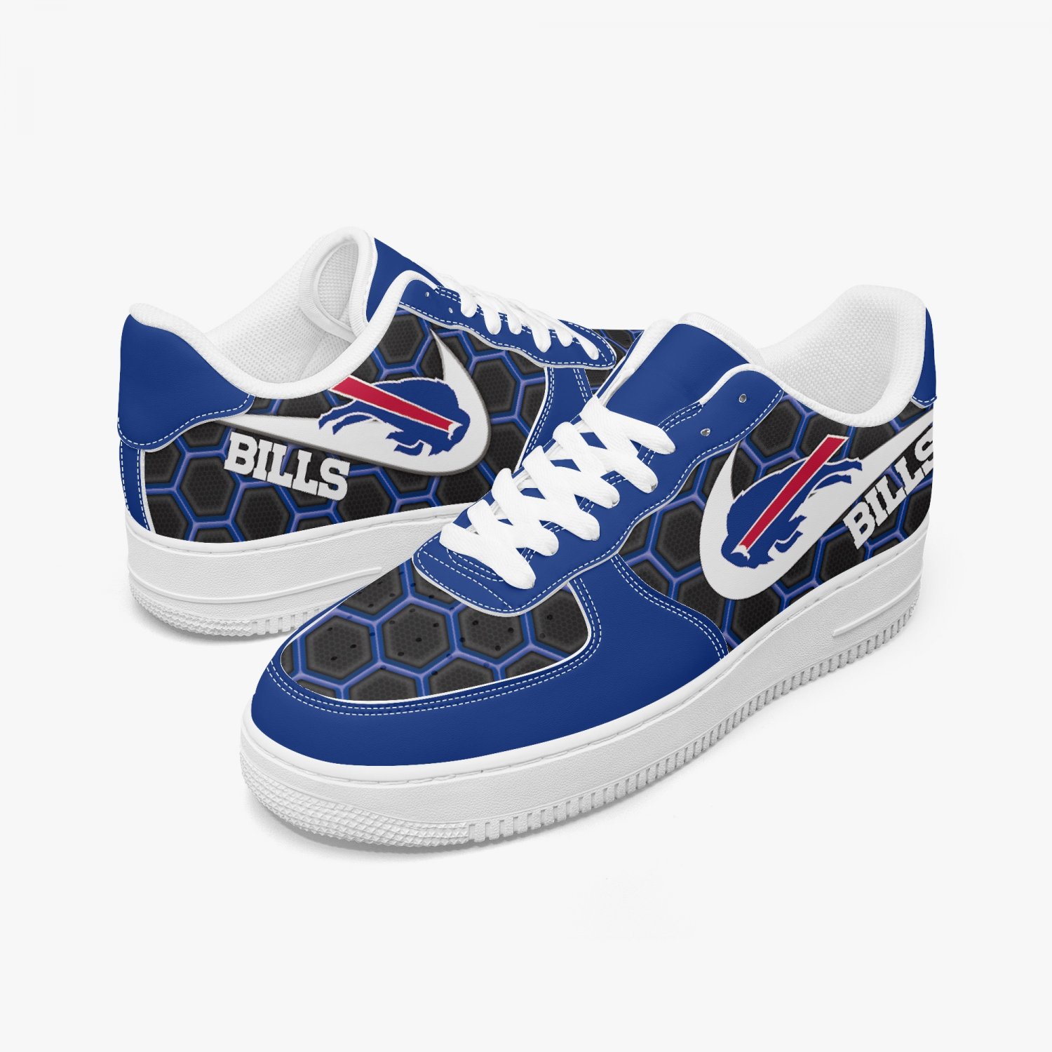Buffalo Bills Custom Women Sneakers, NFL Team Pride Shoes, Bills Mafia Fan Kicks