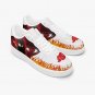 Naruto Shippuden Sasuke Uchiha Custom Women Sneakers, Sharingan Blaze Shoes, Anime Fire Style