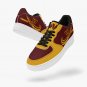 Washington Commanders Inspired Custom Men Sneakers, Bold Maroon & Gold Athletic Footwear, High-Tops