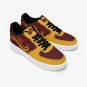 Washington Commanders Inspired Custom Men Sneakers, Bold Maroon & Gold Athletic Footwear, High-Tops