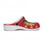 Chicago Blackhawks Inspired Garden Clogs, Comfy Unisex Hockey Team Slip-Ons, Sporty Casual Shoes