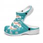 Miami Dolphins Aqua Clogs, Comfort Sports Logo Slippers