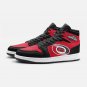 Carolina Hurricanes Custom Women High-Top Sneakers | Red and Black Team Emblem Athletic Footwear