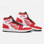 Detroit Red Wings Custom Men High-Top Sneakers |  Red & White Winged Wheel Logo Basketball Shoes