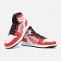 Detroit Red Wings Custom Men High-Top Sneakers |  Red & White Winged Wheel Logo Basketball Shoes
