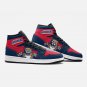 Exclusive Florida Panthers High-Top Sneakers | Collector's Navy and Red Team Mascot Leather Shoes