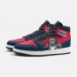 Exclusive Florida Panthers High-Top Sneakers | Collector's Navy and Red Team Mascot Leather Shoes