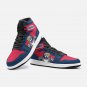 Exclusive Florida Panthers High-Top Sneakers | Collector's Navy and Red Team Mascot Leather Shoes