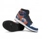 Personalized Edmonton Oilers Custom Name  Men High-Top Sneakers  Exclusive Navy and Orange Fan Shoes