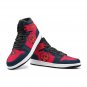 Custom Firebirds Women High-Top Sneakers | Bold Red and Navy with Fiery Logo Athletic Shoes