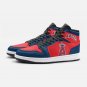 Los Angeles Angels Women High-Top Sneakers | Red and Blue Team Logo Athletic Shoes