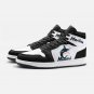 Miami Marlins Women High-Top Sneakers | Black and White MLB Team Logo Athletic Shoes