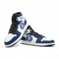 San Diego Padres Men High-Top Sneakers in Classic White & Navy | Stylish MLB Fan Gear