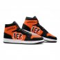 Handmade Cincinnati Bengals Men High-Top Sneakers | NFL Team Footwear