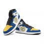 Custom Indiana Pacers Men High-Top Sneakers, NBA Team Logo Basketball Shoes, Fan Gear