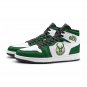Custom Milwaukee Bucks Women High-Top Sneakers, NBA Team Logo Athletic Shoes, Fan Gear