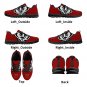 Wisconsin Badgers Women Sneakers, Custom Lightweight Running Shoes, University of Wisconsin Fan