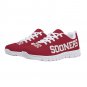 Oklahoma Sooners Red Mesh Women Sneakers, University of Oklahoma Athletic Shoes, Footwear