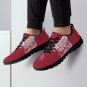 Oklahoma Sooners Red Mesh Men Sneakers, University of Oklahoma Athletic Shoes, Footwear