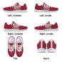 Oklahoma Sooners Red Mesh Kids Sneakers, University of Oklahoma Athletic Shoes, Footwear