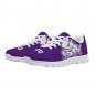 TCU Horned Frogs Purple Mesh Kids Sneakers, Athletic Shoes Texas Christian University Fan Footwear
