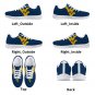 West Virginia Mountaineers Lightweight Men Mesh Sneakers, Shoes with Iconic WVU Logo Footwear
