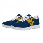 West Virginia Mountaineers Lightweight Kids Mesh Sneakers, Shoes with Iconic WVU Logo Footwear