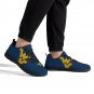 West Virginia Mountaineers Lightweight Kids Mesh Sneakers, Shoes with Iconic WVU Logo Footwear