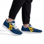 West Virginia Mountaineers Lightweight Kids Mesh Sneakers, Shoes with Iconic WVU Logo Footwear