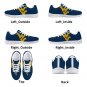 West Virginia Mountaineers Lightweight Kids Mesh Sneakers, Shoes with Iconic WVU Logo Footwear