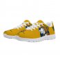 West Virginia Mountaineers Mesh Men Sneakers with Mascot Design, Comfortable WVU Fan Shoes Game Day