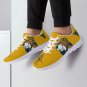 West Virginia Mountaineers Mesh Men Sneakers with Mascot Design, Comfortable WVU Fan Shoes Game Day