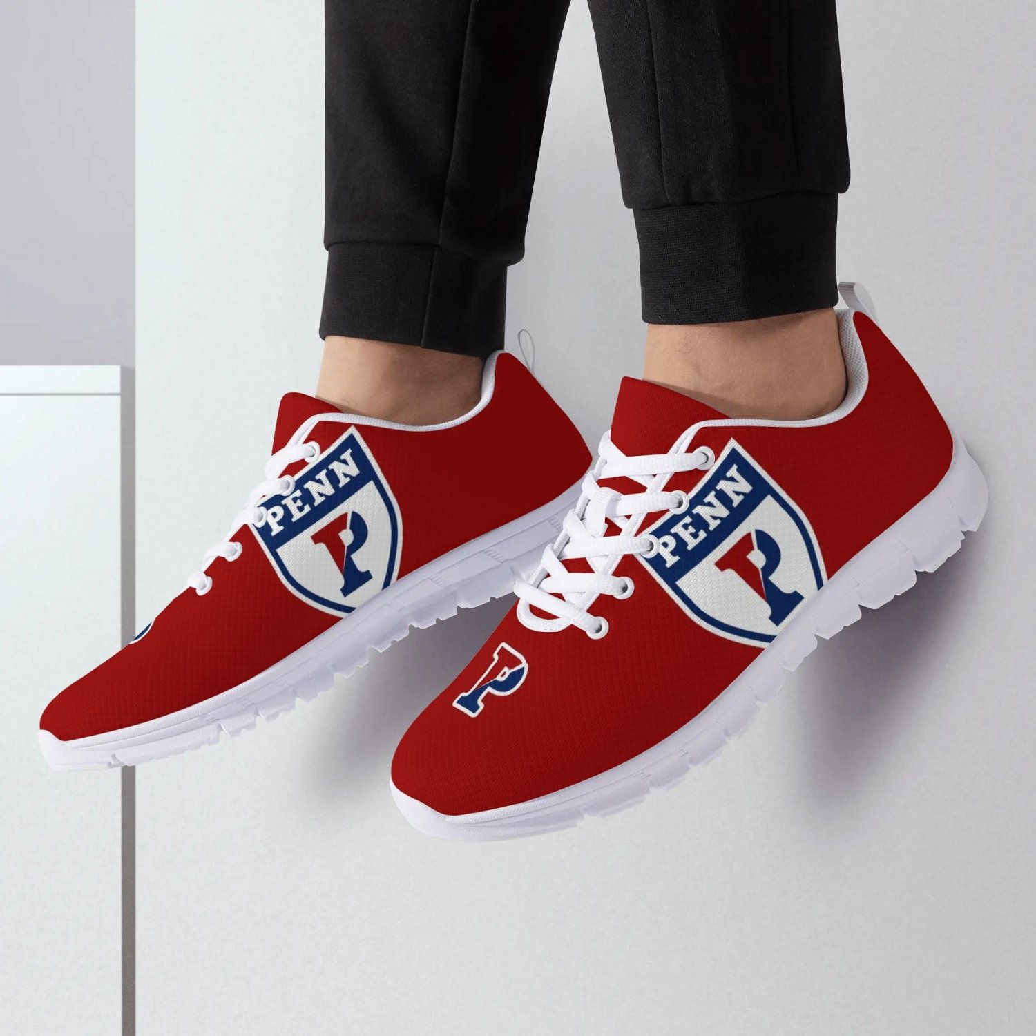 University of Pennsylvania Quakers Red Athletic Kids Sneakers – Show Your Penn Pride in Comfort