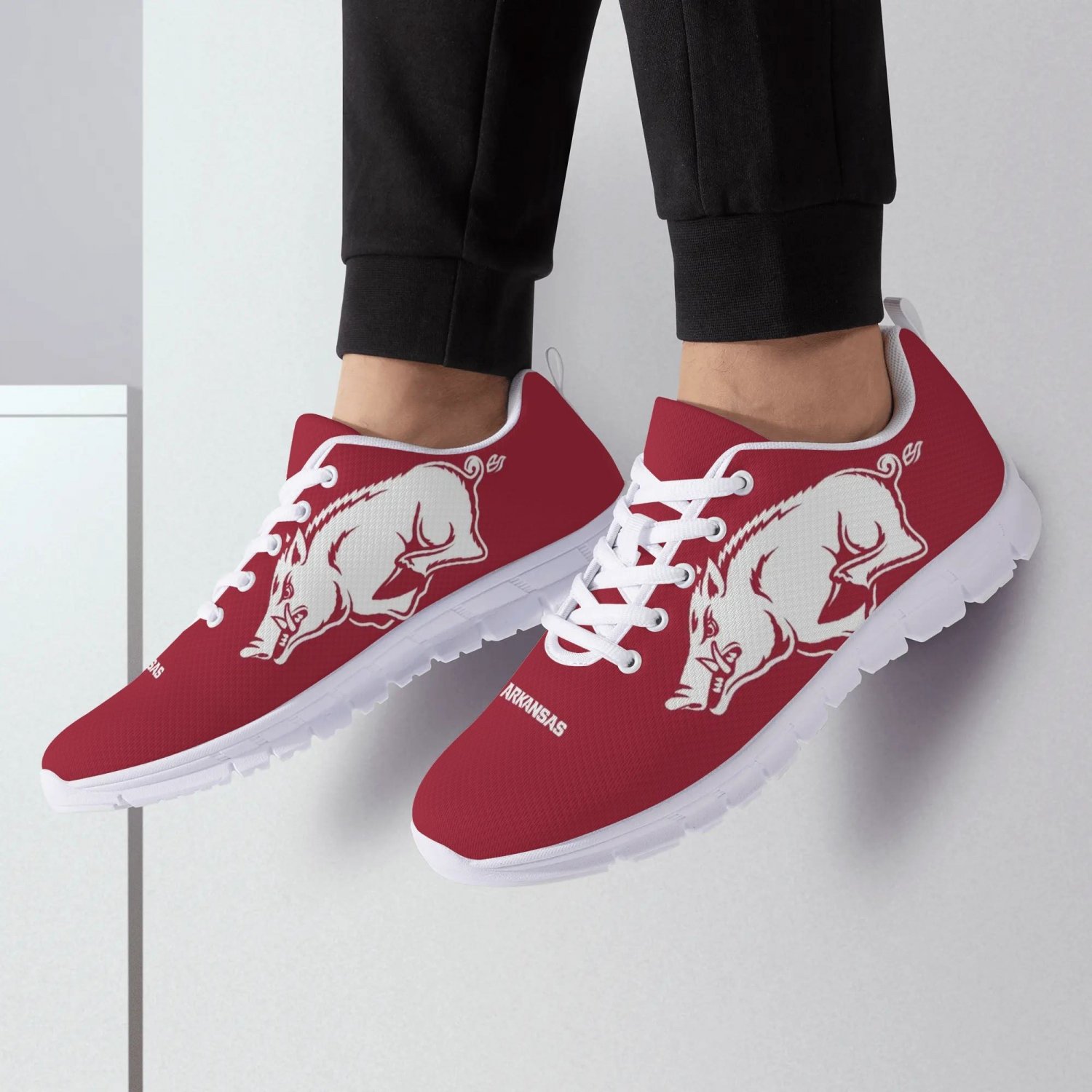Arkansas Razorbacks Women Shoes - Woo Pig Sooie Sneakers - University of Arkansas Trainers