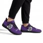 Holy Cross Crusaders Purple Athletic Men Sneakers - Custom Holy Cross College Spirit Shoes