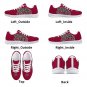 Lafayette Leopards Custom Maroon Men Sneakers - College Spirit Athletic Shoes