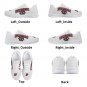 Lafayette Leopards White Women Sneakers - Custom College Spirit Athletic Shoes