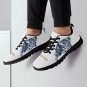 Navy Midshipmen White Kids Sneakers - Custom Athletic Shoes for Navy Fans